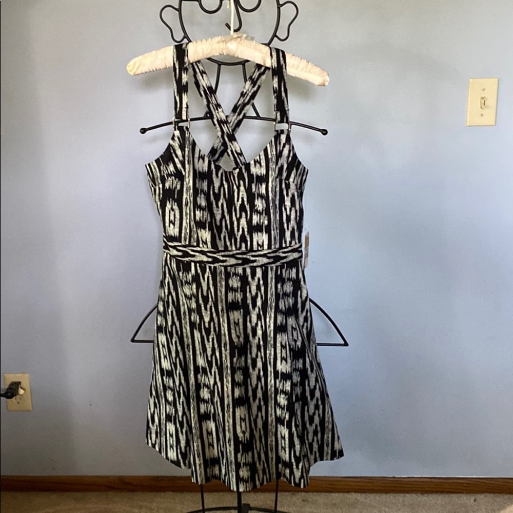 Rachel Roy cross back mini dress